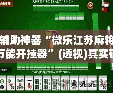 推荐一款“微乐卧龙辅助神器”附开挂脚本详细步骤-第3张图片