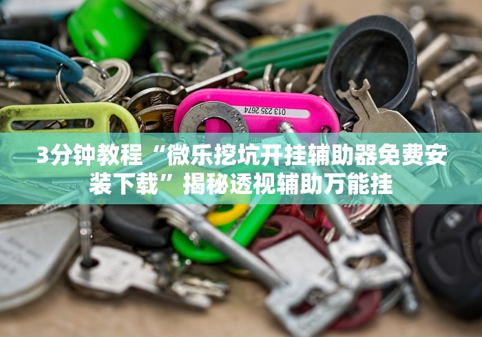 分享一款“江西微乐麻将万能开挂器”(确实真的有挂)